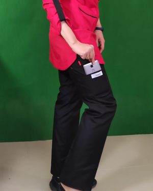 اسکراب پزشکی زنانه مدل Sun85 – رنگ قرمز/شلوارمشکی