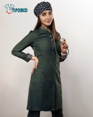 اسکراب پزشکی زنانه مدل Star – رنگ سبز لجنی